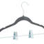 Paquet de 24 cintres pour enfants en velours gris Simplify-1709916633-1709916635