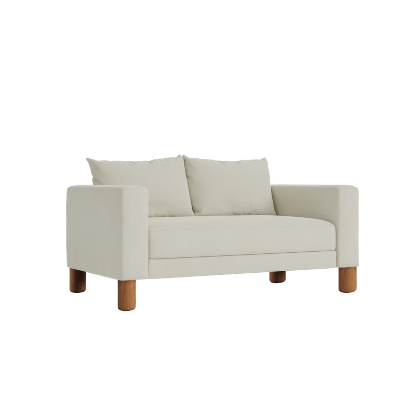 Essential Loveseat, Oat Upcycled Poly, Cylinder