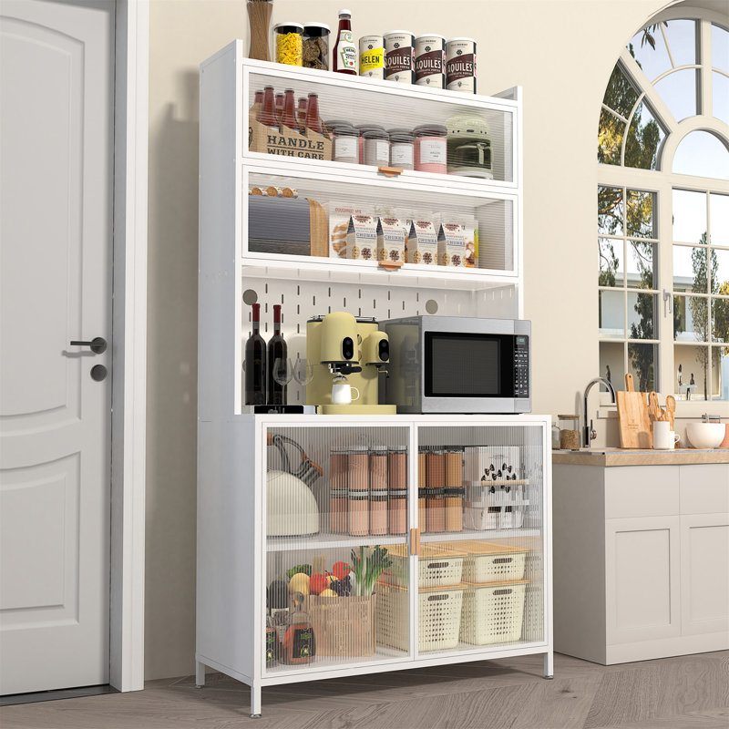 Garde-manger de 73 po de hauteur, Blanc