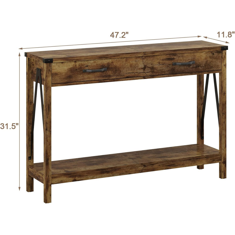 Table de ferme avec tiroirs Farmhouse