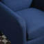Chaise d'appoint rembourrée en faux lin, fauteuil moderne, structure en bois massif, fauteuil simple, chambre à coucher du salon-2036018949