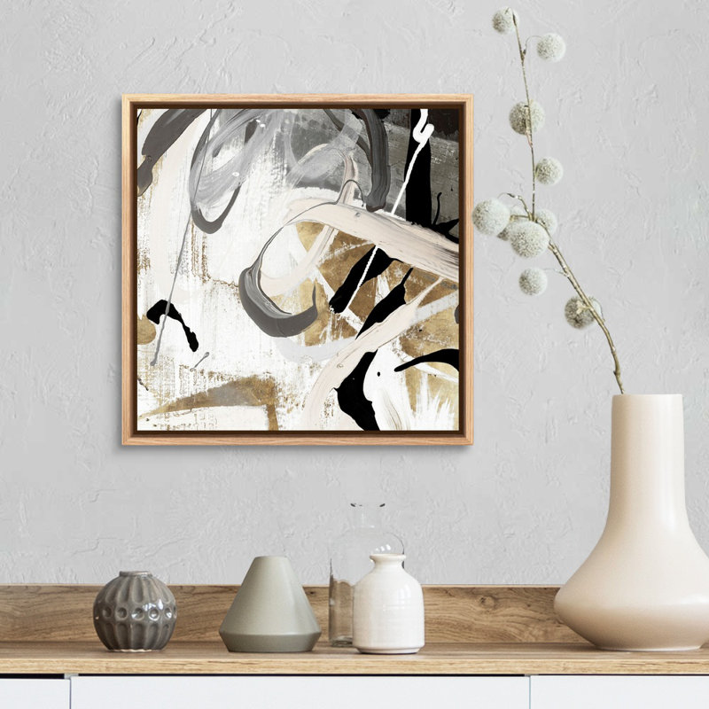 Tangled I - reproduction d'art sur toile, H 17,25 po x l 17,25 po, Toile avec cadre flottant, Naturel