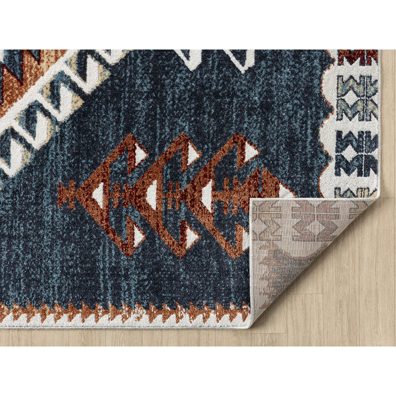 Tapis bleu marine United Weavers Stratton   , Rectangle 1 pi 10 po x 3 pi