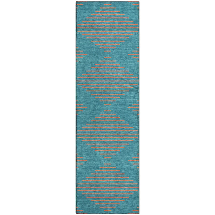 Premium Machine Washable Jahnke AMF1017 Geometric Rug