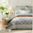 Premium Aqua Comfort Bedding Sets, Cotton Percale For Farmhouse Style Bedrooms