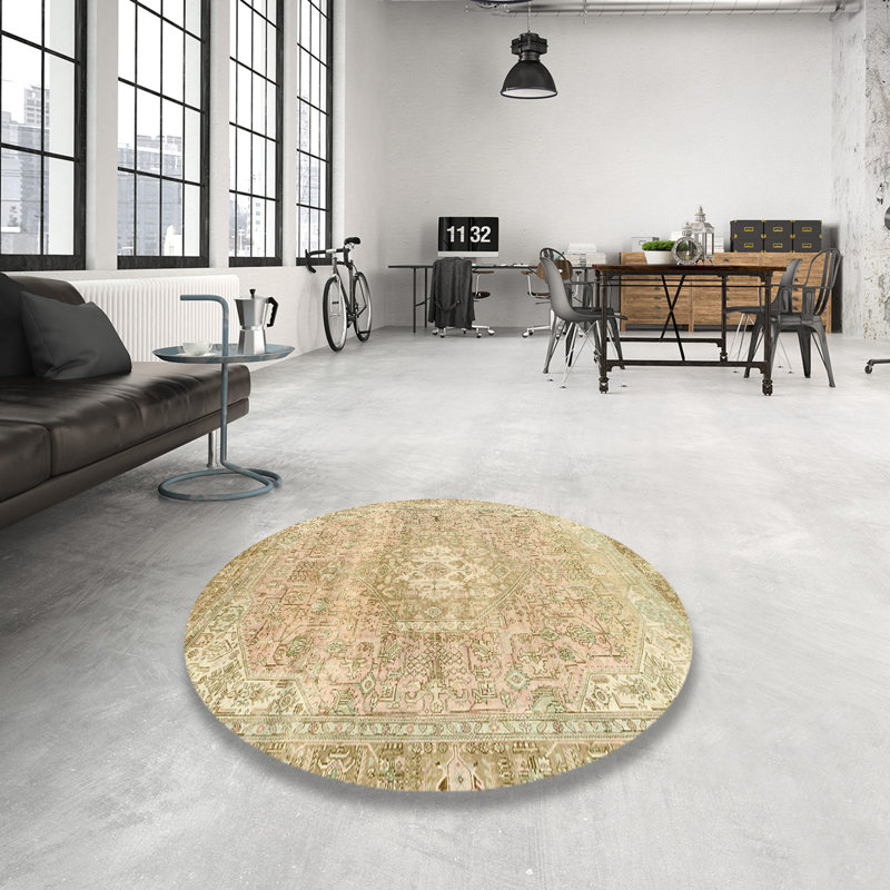 Abstract Indoor Rug, Round 7'