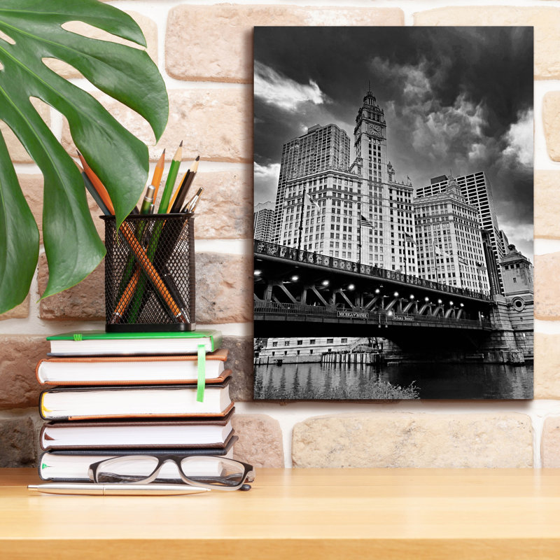 "Epic Graffiti" The Old Chicago "par Dante Plata, art mural sur toile, 12 po x 16 po, H 16 po x l 12 po