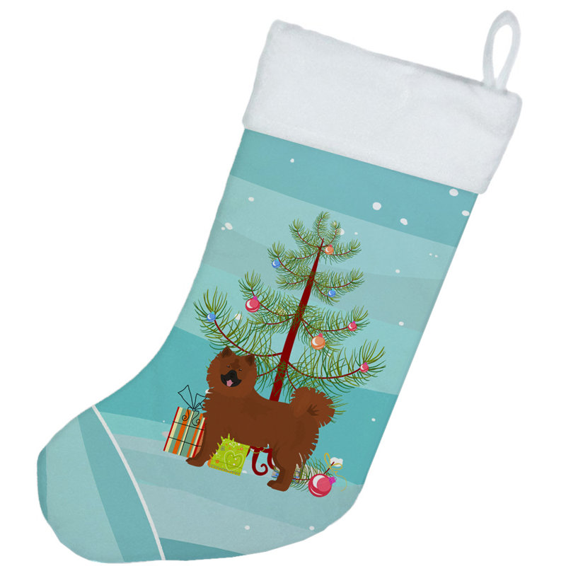 Chaussette de noël joyeux de noël, Eurasier