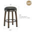 Coomes Swivel Upholstered Counter Stool with Solid Wood Frame-1110544229-1103767530