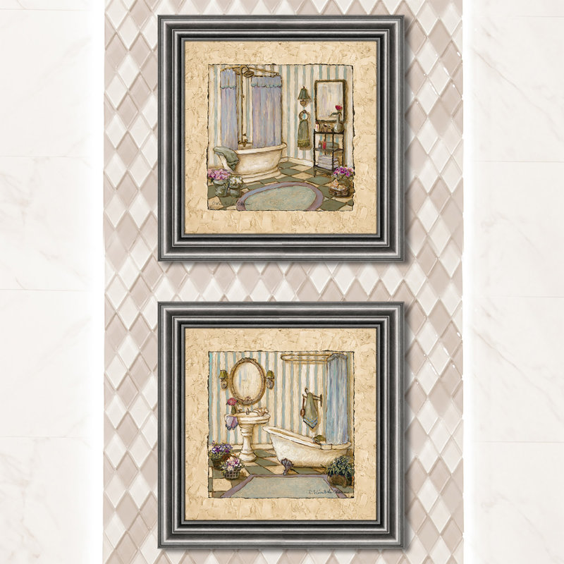 Her Sanctuary - ensemble de 2 peintures encadrées