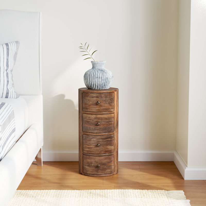 Atlantic 4-Drawer Nightstand - Stylish Bedroom Storage