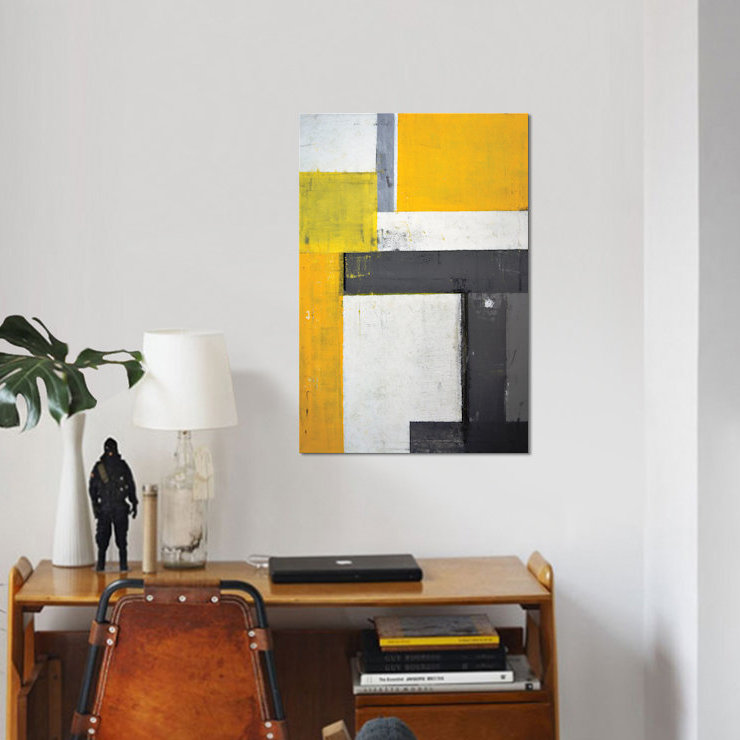 « quoi aller », reproduction sur toile, Toile tendue, Pas de tapis, H 30 po x l 20 po x P 1,5 po