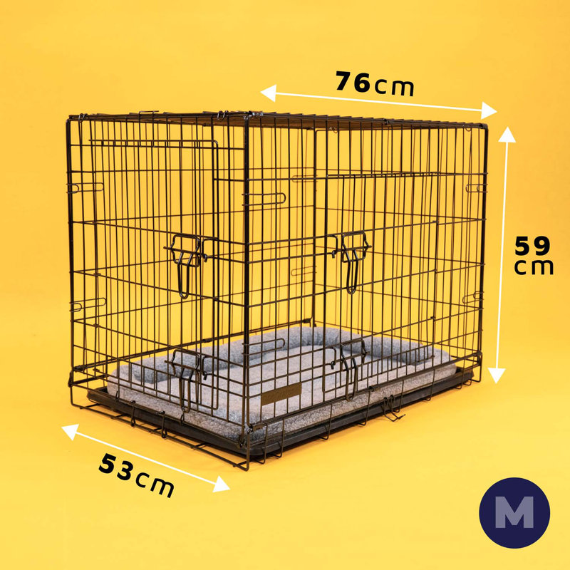 Foldable Pet Cage, 59cm H x 76cm W x 53cm D