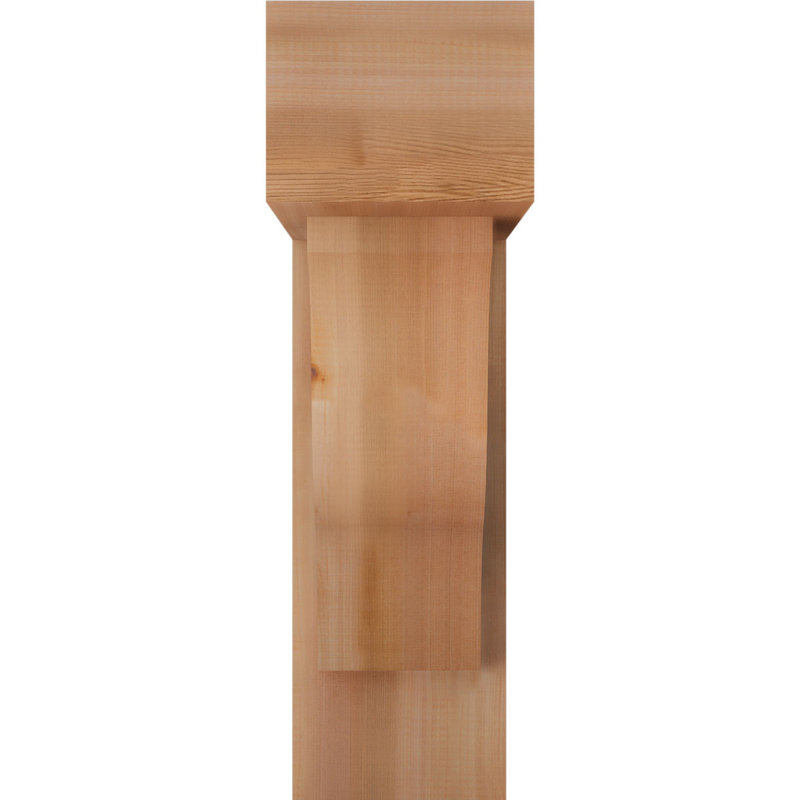 Support Funston Block avec support décalé, 28 x 24, Cèdre rouge occidental de l 8 po (scié brut)