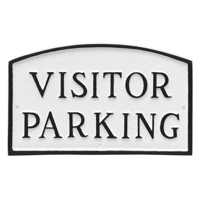 Visitor Parking Statement Garden Plaque