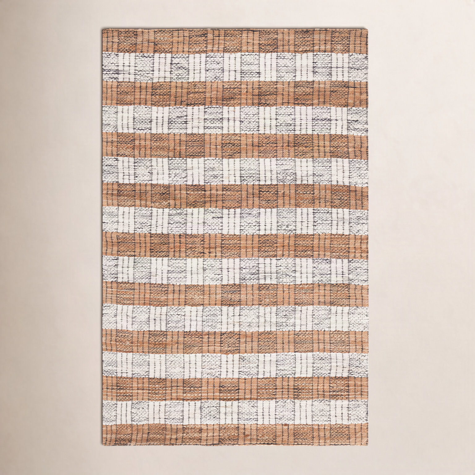 Hand-Woven Striped Performance Rug, 4'-0" X 6'-0" Rectangle