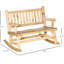 Fauteuil à bascule en bois Log Design