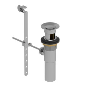Drain escamotable pour lavabo avec trop-plein Riobel