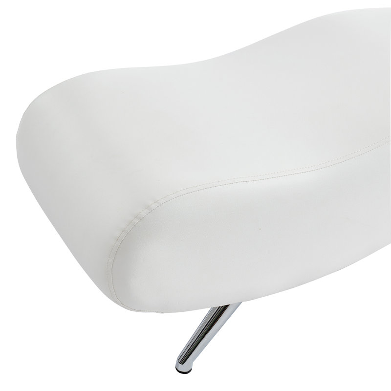 Banc en simili-cuir, Blanc