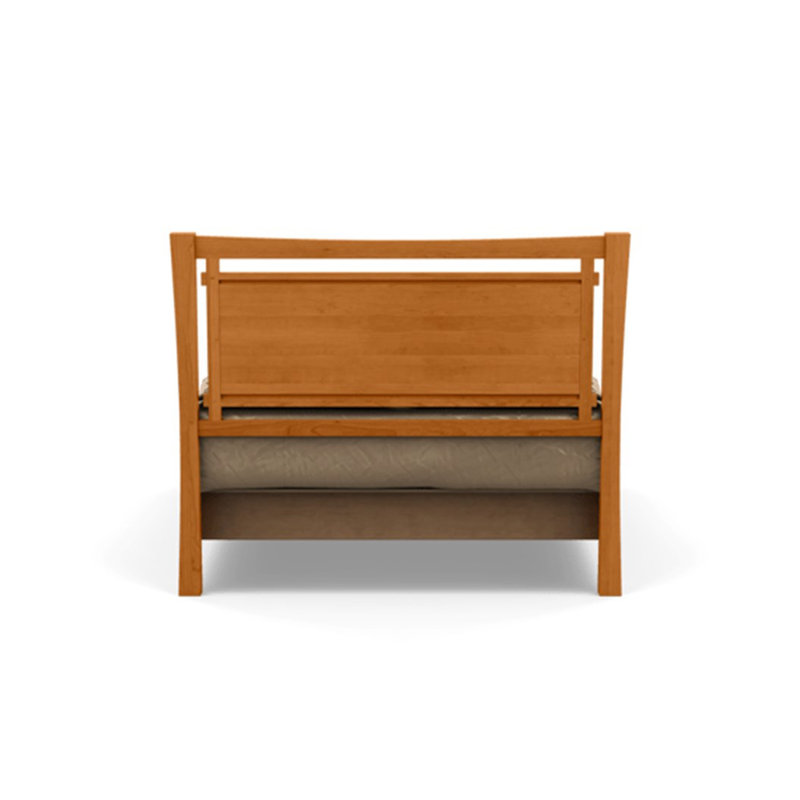 Monterey Upholstered Storage Bed, Onyx, Natural Cherry, Full