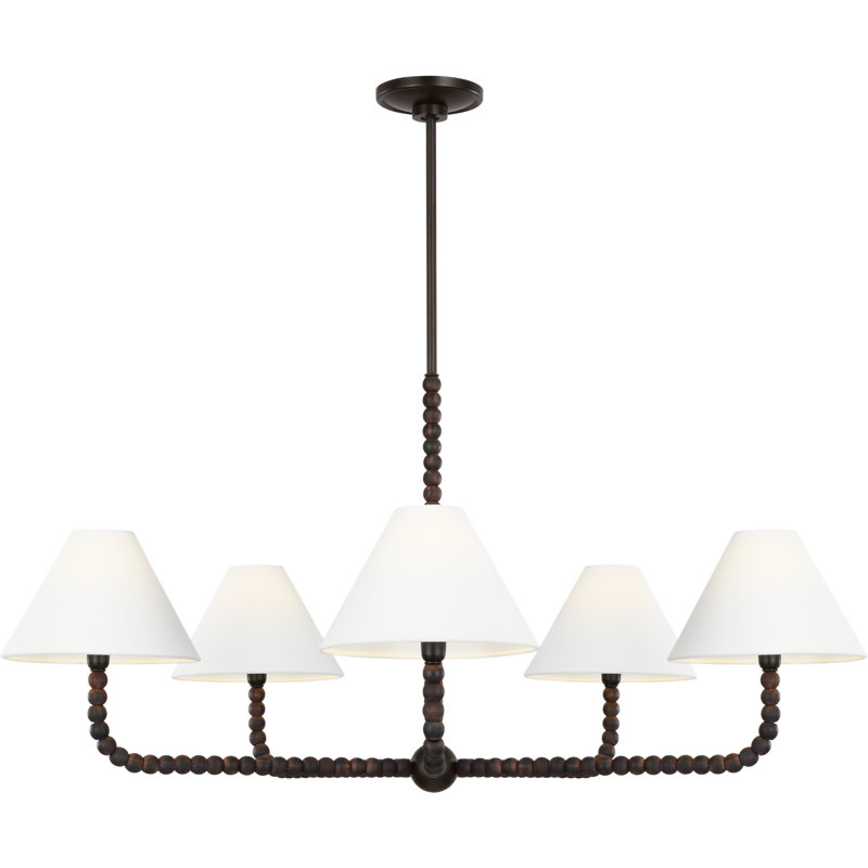 Dubuc Chapman and Myers Traditional Fiona Chandelier, 39, Aged Iron