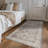 Nel Paz Border Beige Gray Ivory Machine Washable Area Rugs-1803423696