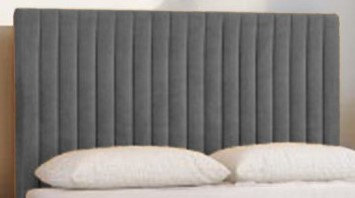 Upholstered Platform Bed with Mattress, Small Single (2'6), Grey