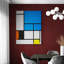 Composition With Large Blue Plane, Red, Black, Yellow And Gray by Piet Mondrian - Print on Canvas-490937679