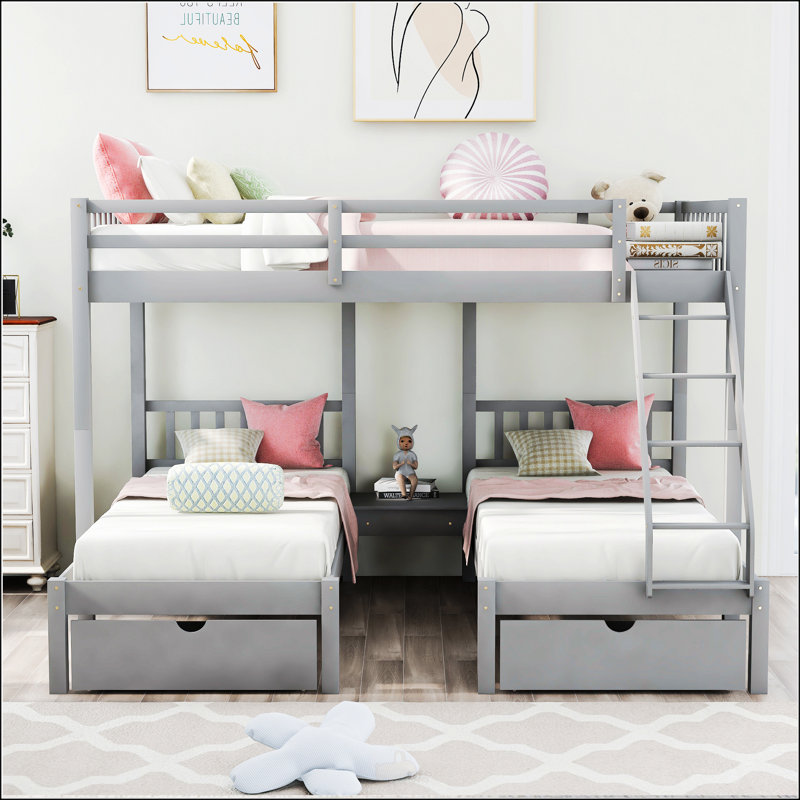 Full Over Twin And Twin Bunk Bed
