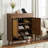 Multi-Functional Shoe Storage Cabinet with Rattan Doors and Drawers-1206432248