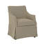 Chaise avec accoudoirs avec roulettes cachées