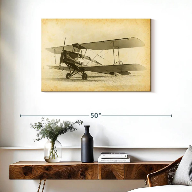 Croquis d'avion Mehar Vintage, H 24 po x l 36 po