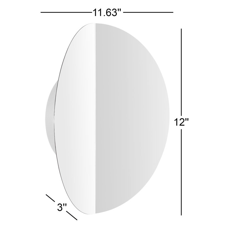 Keef LED Armed Sconce, Polished Nickel, Polished Nickel