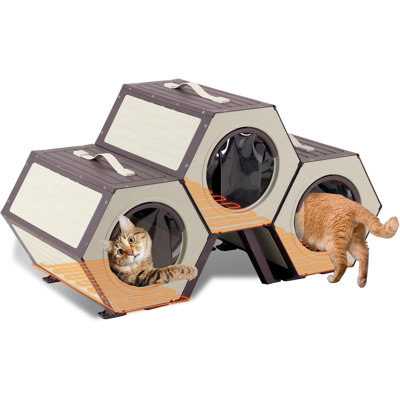 Heated Fairburn Expandable Cat Cage