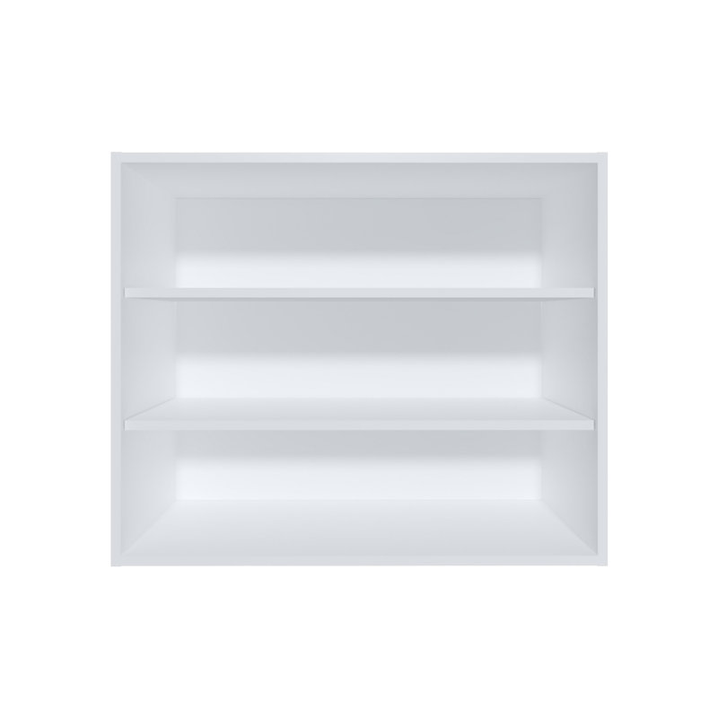 Armoire murale avec rangement ouvert, Blanc