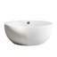 47.24"Freestanding Round One-piece Seamless Acrylic Double Bathtub