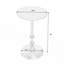 Table de bout ronde à piédestal en aluminium 19 po-1849649943