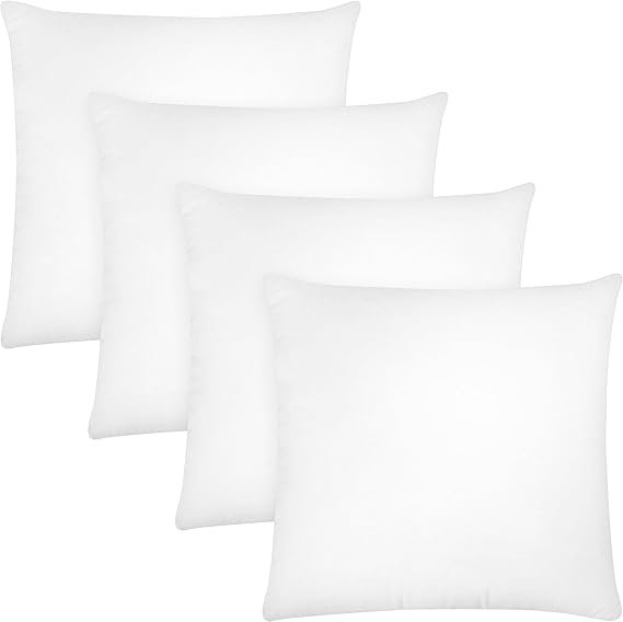 Indoor / Outdoor White Square Cushion Pad