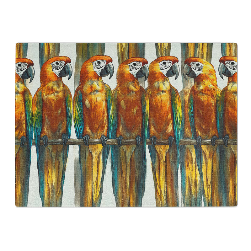 Parrot  Glass Chopping Board