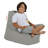 Premium Garden Bean Bag Chair, Fume Color, 15.7 x 25.6 x 9.8 inches | 100% Polyester Waterproof Fabric, 100% Original Bead Styrofoam Filling | Hidden Double Zipper System, Modern & Stylish for Outdoor Relaxation-1603714270