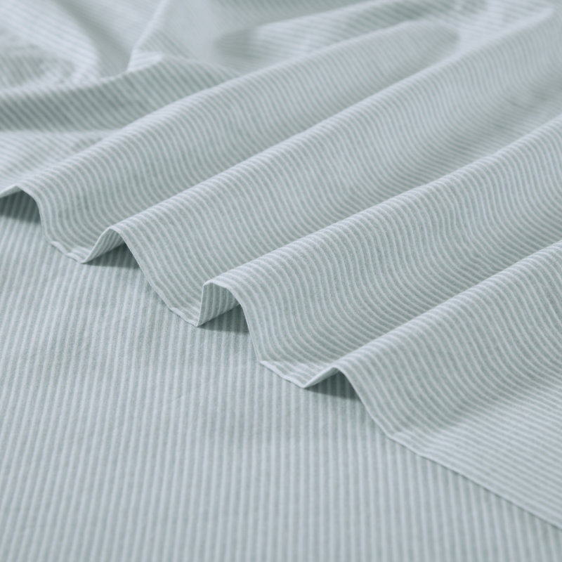 Spring Green Cotton Percale Queen Sheet Set