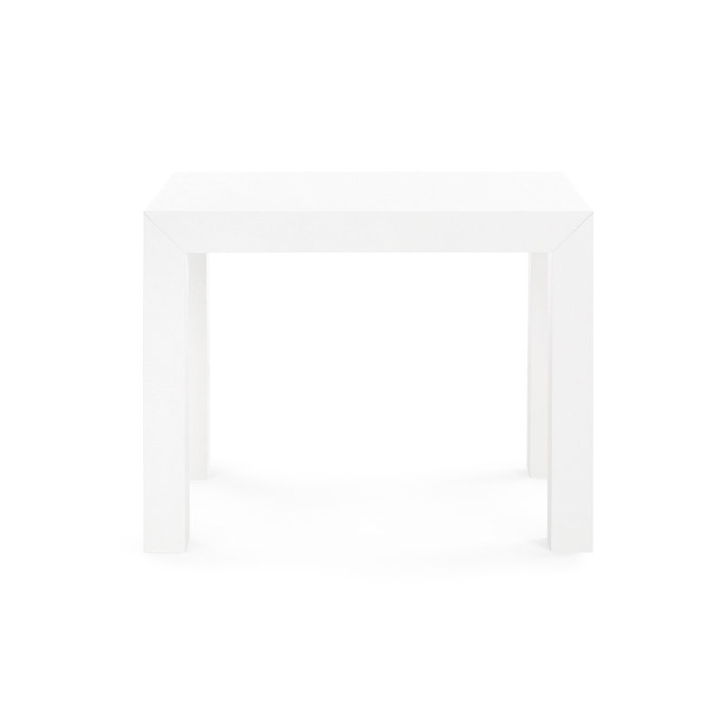 Parsons End Table, White