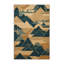 Tapis art déco brun lavable à la machine-1735094781