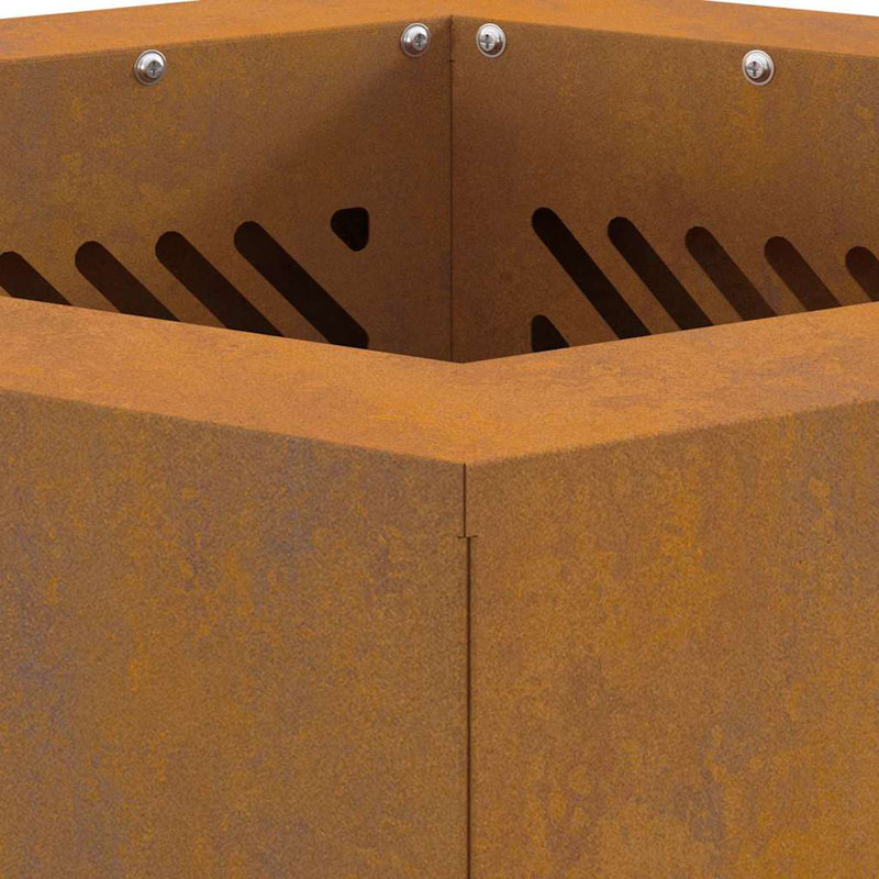 Modern Smokeless Fire Pit, 51cm H x 38cm W x 38cm D, Brown