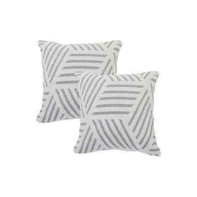 Salah Geometric Contemporary Handmade 100% Cotton Throw Pillow Cover