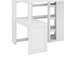 Lit mezzanine en bois avec tablettes et garde-robe-208245060