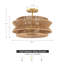 16 In. 2-light Bohemian Woven Rope Semi-flush Mount Ceiling Light-145417227