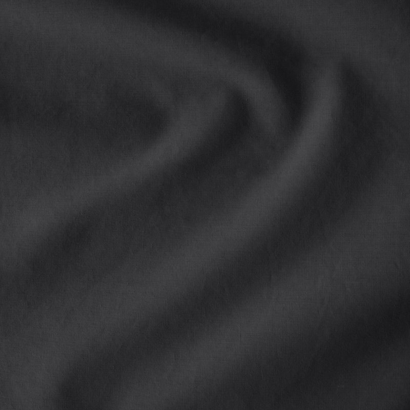 Drap-housse en percale de coton biologique à densité de tissage 300 fils, Drap-housse pour lit simple TG, Noir