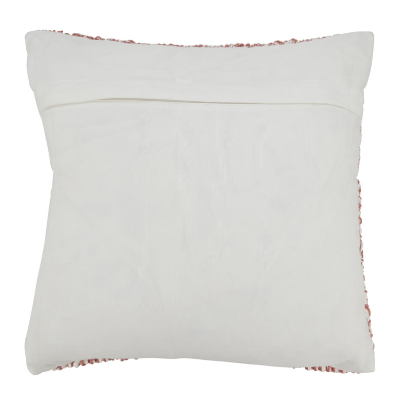 Coussin décoratif intérieur / extérieur en polyester Raffia Collection, Rose