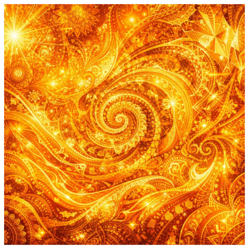 Rideaux à motif de tourbillons dorés, voilages et voilages à motif mandala - 1 panneau, 50" x 80" - 1 Panel, Transparent